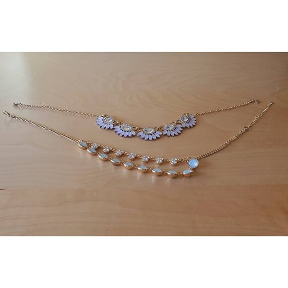 Premier Designs Womens Angelic Multi Strand Necklace Blue Crystal 2 Pc Set 20" - Picture 7 of 8